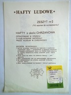 Hafty ludowe z Chrzanowa do naprasowania 1989