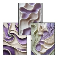 Plakat Zestaw 30x40, 3 sztuki, plakaty, postery MODERN ART PASTELOWY 2