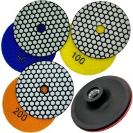 TARCZE DO SZLIFOWANIA GRESU PŁYTEK SZLIFOWANIE NA SUCHO + DYSK