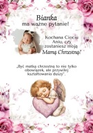 Czy zostaniesz moją Mamą Chrzestną/Ojcem Chrzestnym? | Plakat A4 |