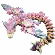 Gigantyczny Kryształowy smok skrzydlaty 3d FLEXI CRYSTAL WINGED DRAGON 60cm