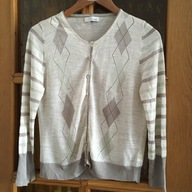 SWETEREK NEXT (L) ROZPIN SZACHOWN SZARY-ZIEL-BEŻ