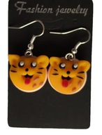 KOLCZYKI Z MODELINY KOTY RUDE SŁODKIE KOTKI