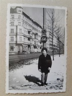 PRL ulica znak rower 60te (1049d)