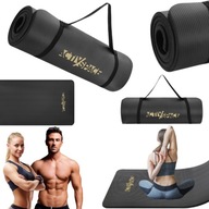 DUŻA GRUBA MATA TRENINGOWA DO ĆWICZEŃ ANTYPOŚLIZGOWA MIĘKKA ACTIV/SPACE