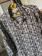 1 Koszula Natural Issue biel czerń artystyczne wzory rayon L
