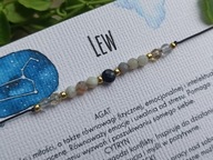 Lew. Bransoletka na szczęście, kamienie. Zodiaki.