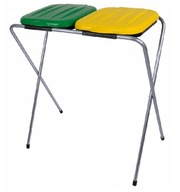 STELAŻ NA WORKI DO SEGREGACJI ŚMIECI PODWÓJNY 120l