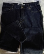 Jeansy długie ciemno granatowe 40 42 L XL Nowe