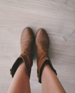 Steve Madden buty kowbojskie skórzane brązowe