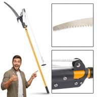 SEKATOR OGRODOWY PIŁA NA WYSIĘGNIKU RĘCZNY 2W1 POWERMAT 2.4M 30MM