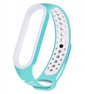 OPASKA PASEK zamiennik do XIAOMI MI BAND 5 PERFOROWANA JASNONIEBIESKI