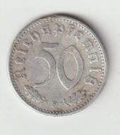 III Rzesza 50 pfennig 1940 F ladny stan
