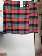 SPÓDNICA DAMSKA WEŁNIANA TU 44 XXL KRATA