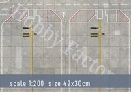 Podstawka "Lotnisko Cywilne HF2005" skala 1:200 roz.A3 druk PCV 3mm