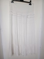 spódnica biała falbany