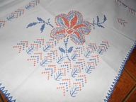 DUŻY OBRUS HAFT KRZYZYKOWY