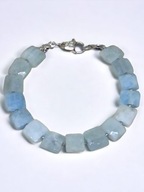 Akwamaryn...Oryginalna bransoletka z Akwamarynów