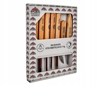 NOWY Zestaw dłut rzeźbiarskich STUBAI z drewnianymi uchwytami 7-częściowy