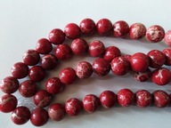 H6- JASPIS CESARSKI - CZERWONY - kula - 12mm - 10sztuk