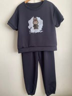 Dres komplet damski masełko Labubu granat