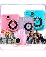 Aparat natychmiastowy dla dzieci fotograficzny z drukarką