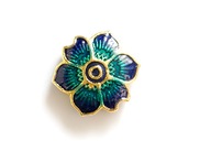 KWIATEK otwór kwiat ANEMON drogocenna EMALIA Cloisonne