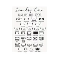 Plakat „Laundry Care” – Minimalistyczny Plakat Pralniany