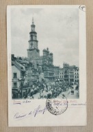 Poznań – Stary Rynek i Ratusz | Posen Alter Markt | obieg Francja | ok.1900