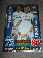 MATCH ATTAX 2015-2016 REAL MADRYT Luka Modrić Toni Kross 90 -Duet Hologram