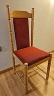 Drewniane eleganckie krzesło vinted z czasów PRL, lata 80