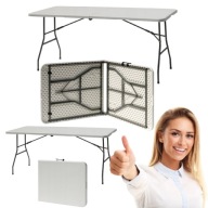 STÓŁ CATERINGOWY OGRODOWY NA TARAS BALKON SKŁADANY BANKIETOWY 70x180 cm