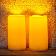 Świeca LED X CE ZESTAW 2 SZT DO SALONU SYPIALNI ŚWIECA ŚWIECE DUŻE