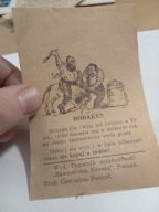 Stary Dokument Reklama Judaika Antysemityzm II RP Żydzi Samoobrona Narodu 2