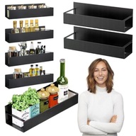 2x PÓŁKA MAGNETYCZNA DO KUCHNI LODÓWKA PRALKA Z HACZYKAMI REGAŁY ORGANIZER