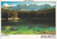 WŁOCHY - LAGO DI CAREZZA - DOLOMITY - DOLOMITI - GÓRY