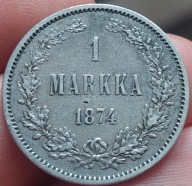 1 MARKKA 1874 r. Finlandia