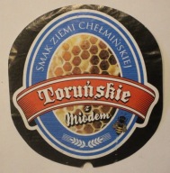 ETYKIETA - Toruńskie z miodem - SMAK ZIEMI CHEŁMIŃSKIEJ