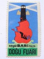 Prom z Bari ( Włochy) - zalepka reklamowa