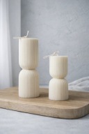 Świeca sojowa zestaw 2szt Balance kolumny świece nowoczesne prezent |noya