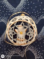 Bombki szydełkowe z aniołkiem ok. 15 cm