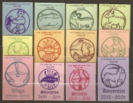 Polska Z-1144-1155 Znaki zodiaku