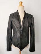 ZARA - Damska Ramoneska Skórzna Skóra Jagnięca L