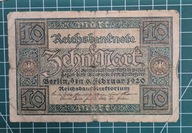 Niemcy 1920,banknot 10 Marek