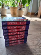 TDK FE90 zestaw 8 kaset magnetofonowych