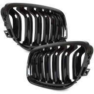 BMW E90 E91 POLIFT LC | 08-13 GRILL NERKI ATRAPA Połysk Czarne M PAKIET M3