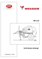 Welger RP 235 - instrukcja obsługi prasy zwijającej PL (2004)