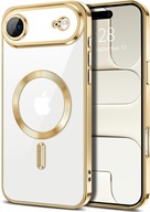 iPhone 17 Air – Etui MagSafe Złote Shockproof | Ochrona Aparatu