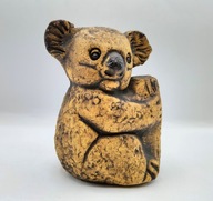 KOALA bardzo ładna figurka RĘCZNA PRACA w glinie vintage