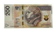 Banknot kolekcjonerski 200 zł Diabelski SOLID CO 6666666